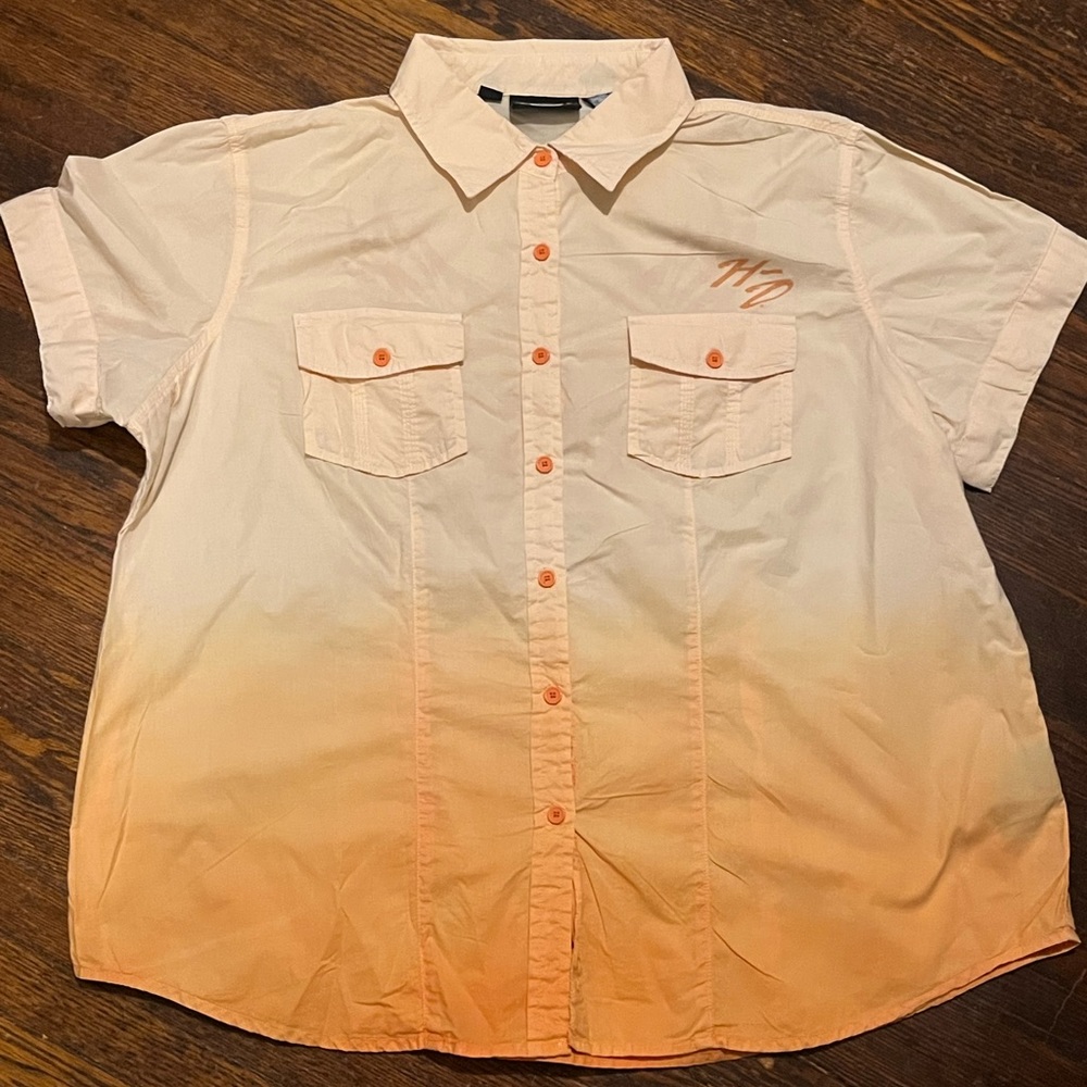 🔴 SOLD 100% Authentic Harley- Davidson Button Shirt